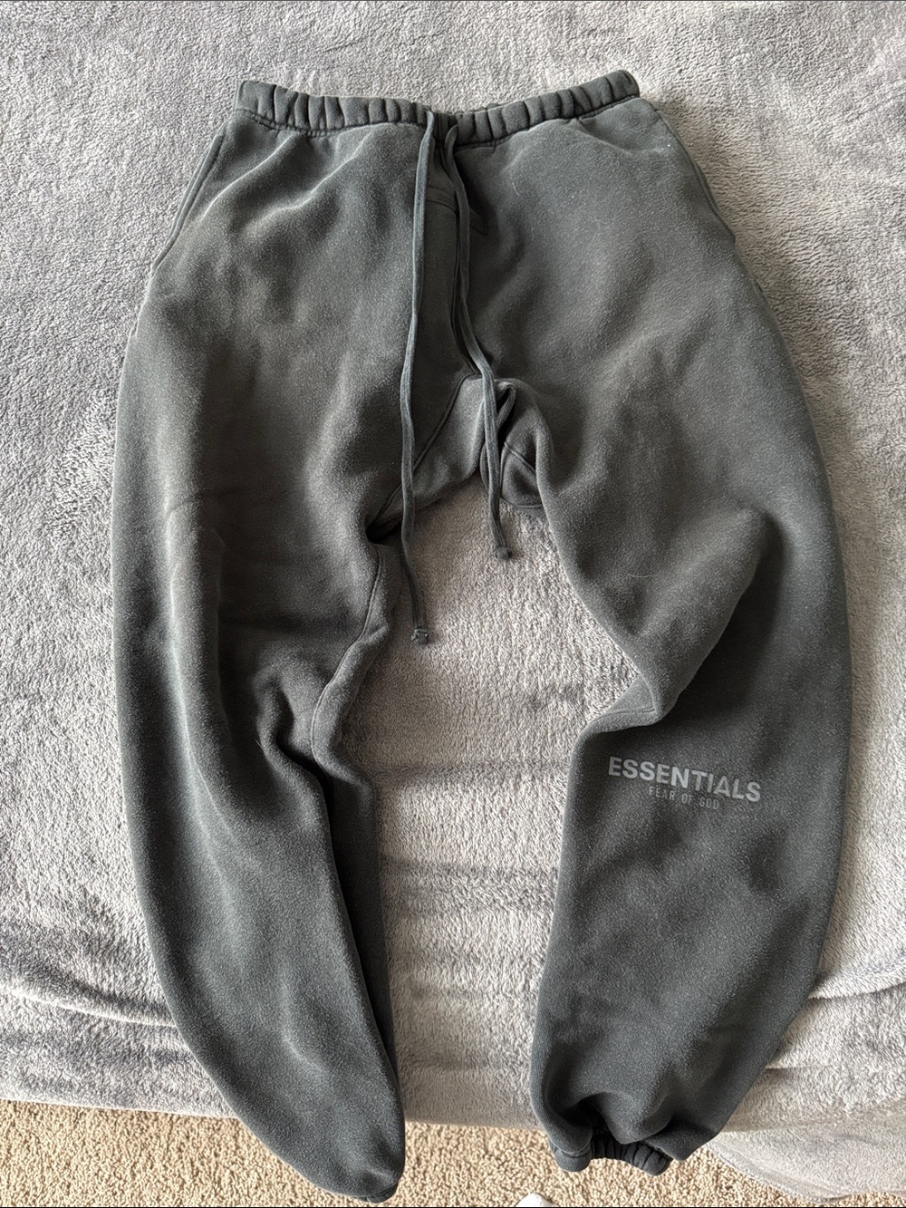 Fear of God Essentials Dark Gray Fleece Joggers